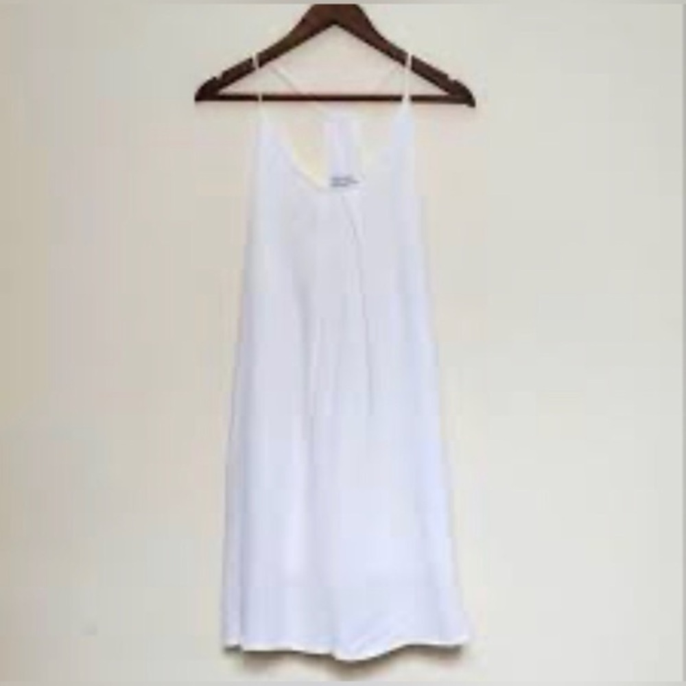 Bishop & Young White summer wedding sorority graduation mini dress size  XS